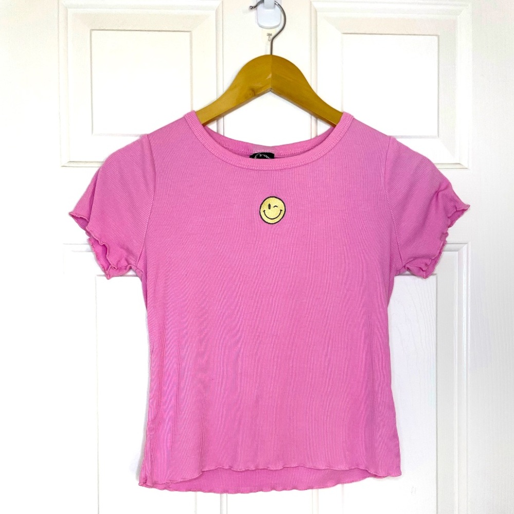 Art Class size L 10/12. Emoji kids pink top